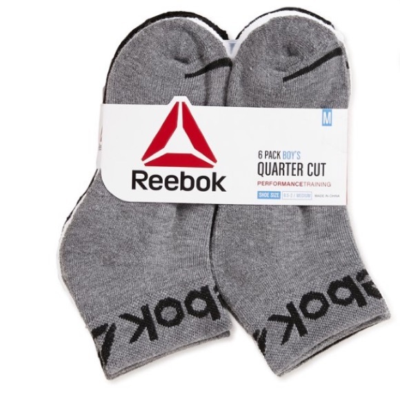 Reebok - 6 Pack Quarter Cut - Performance Training Socks - Sizes Small - Picture 1 of 1